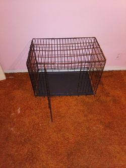 Black metal wired crate