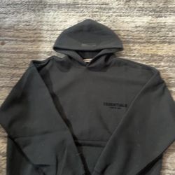 Black Essentials Hoodie Size Medium 