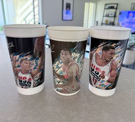 Vintage 1992 Olympic Dream Team NBA McDonald’s Collectible Cups