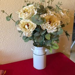 Decorative Flowers And Vase 