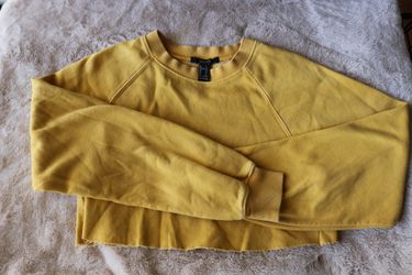 Forever 21 Yellow cropped sweatshirt 