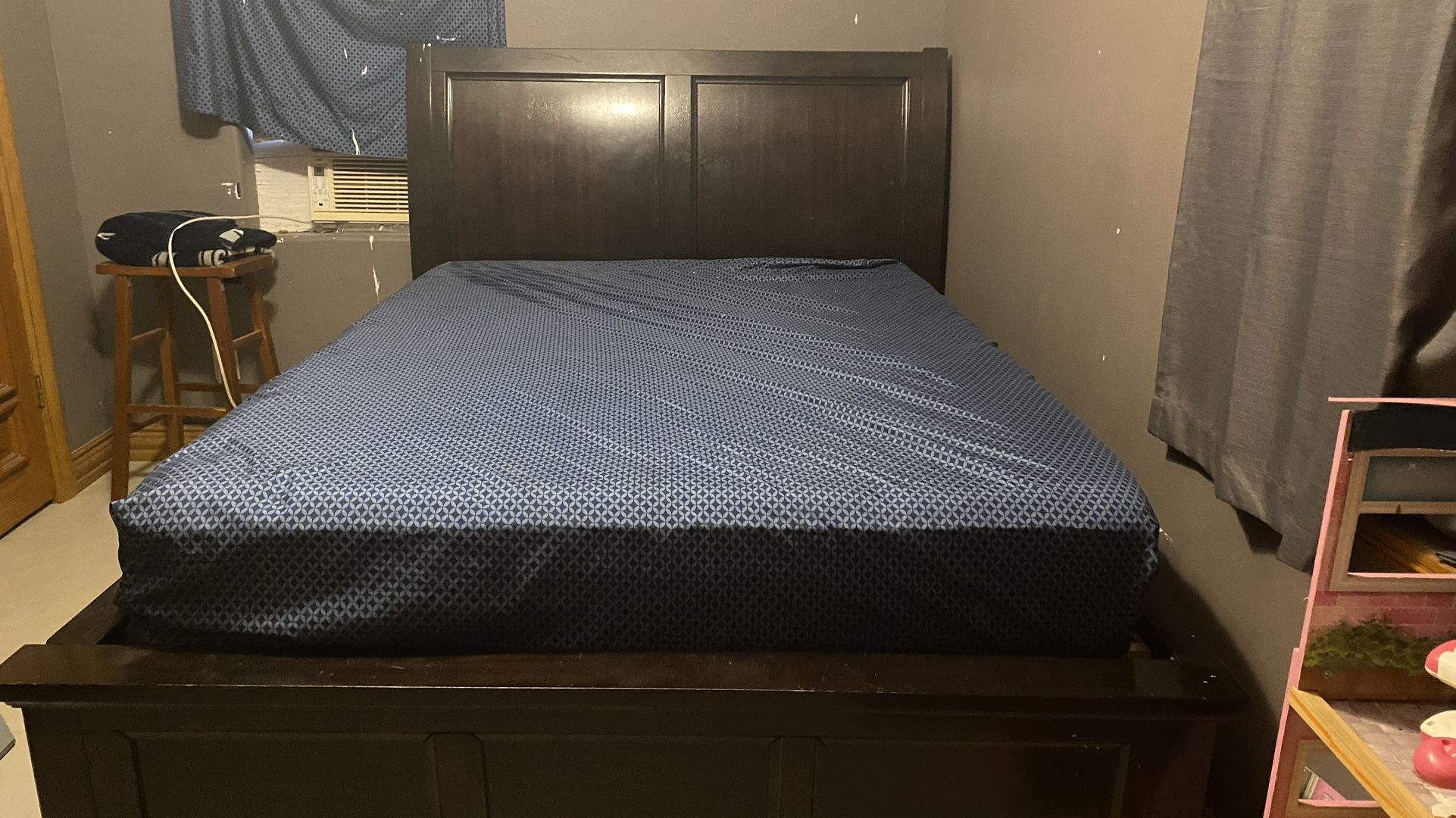 Ashley Queen Bed frame  no Mattress 