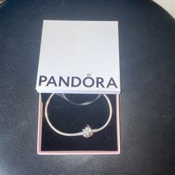 Pandora butterfly Clasp Snake Chain Bracelet