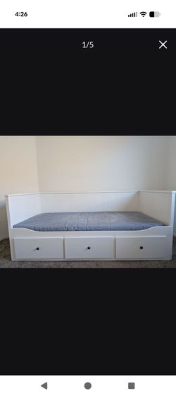 HEMNES
Daybed Frame/3 drawers,/White/Twin Mattress