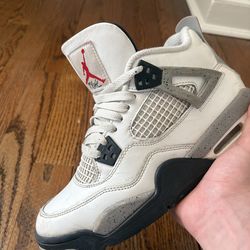 Jorda 4 wite cements size 7