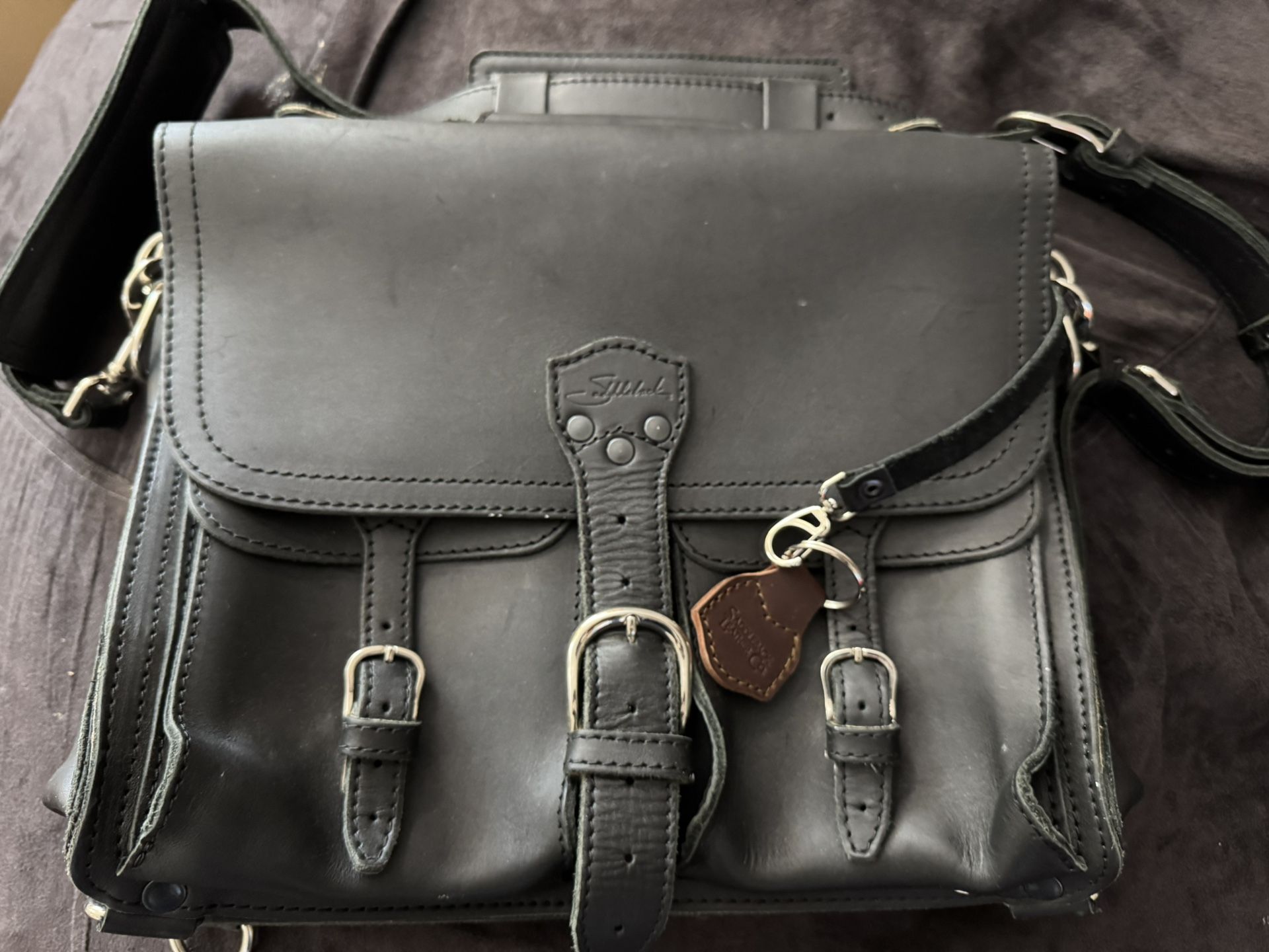 Saddleback Leather - Front Pocket Leather Briefcase - Black