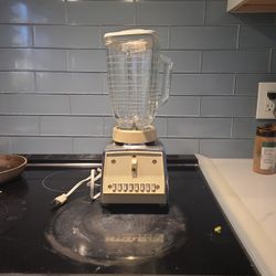 Vintage Osterizer Chrome Blender with Glass Jar