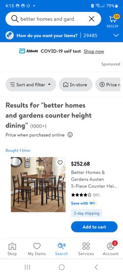 Better Homes And Garden Pub Table 