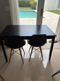 Table and chairs