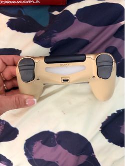 gold ps4 controller