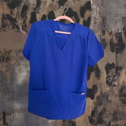 FIGS Royal Blue Scrub Top and Bottom set