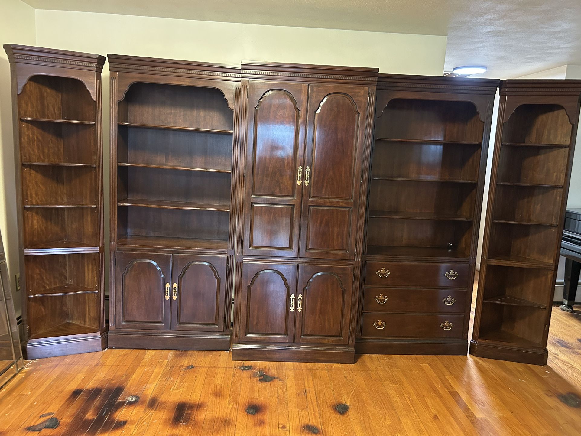 Vintage Cherry Wood Furniture Set By Drexel Heritage