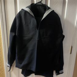 Navy Shirt And Skirt 