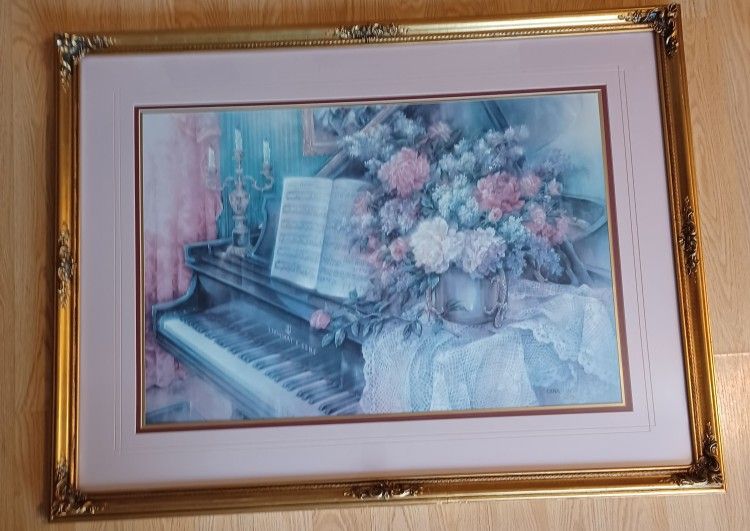 Lena Liu, Music Room 1, Gold Frame