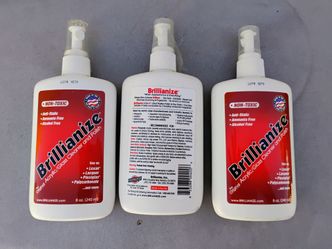 3 Bottles Brillianize Plastic & Plexiglass Cleaner – Acrylic Cleaner new unopened