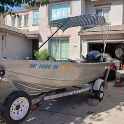 Aluminum Boat And Trailer 