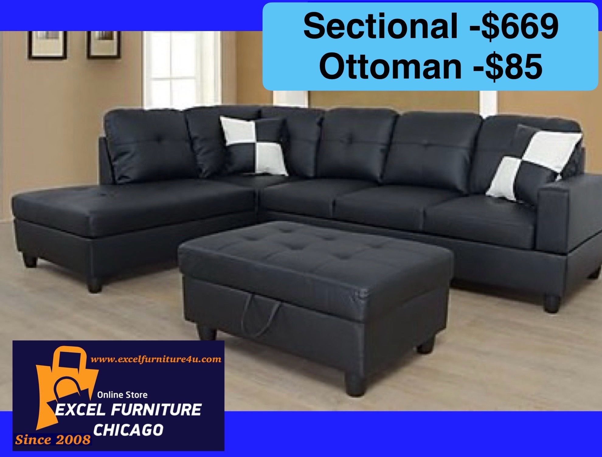 💫FREE DELIVERY💫Brand New Sectional Sofa Couch