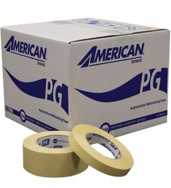 IPG American Premium Grade Automotive Masking Tape, 1.41" x 60 yd, Tan, (24-Pack) 