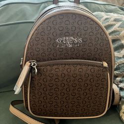 guess draven cocoa mini backpack