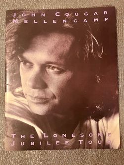 1987 JOHN COUGAR MELLENCAMP THE LONESOME JUBILEE TOUR PROGRAM BOOK