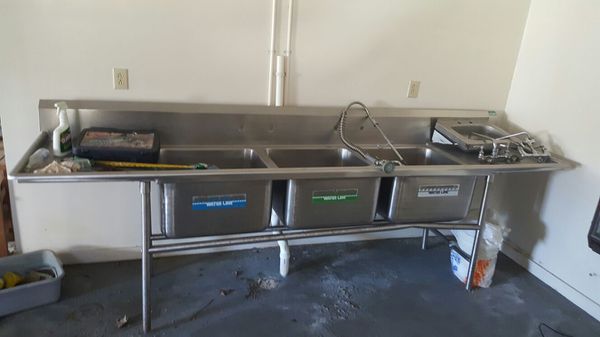 3 Compartment Sink 127in For Sale In Jacksonville Nc Offerup