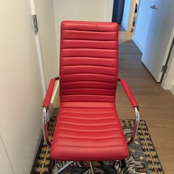 FERRARI RED ADJUSTABLE OFFICE CHAIR