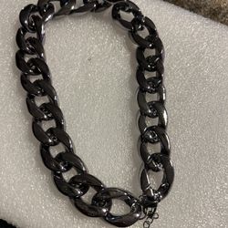 Gun Smoke Choker Necklace