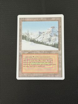 Taiga Dual Land Revised Magic the Gathering card