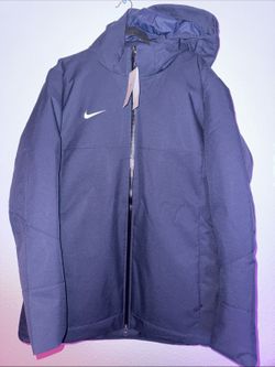 Nike 550 Down Hooded Parka Team Issue Navy Blue Jacket Size Large DJ6526-419