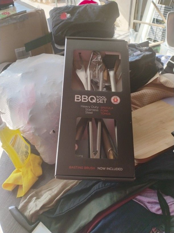 New BBQ Tool Set Heavy Duty Stainless Steel