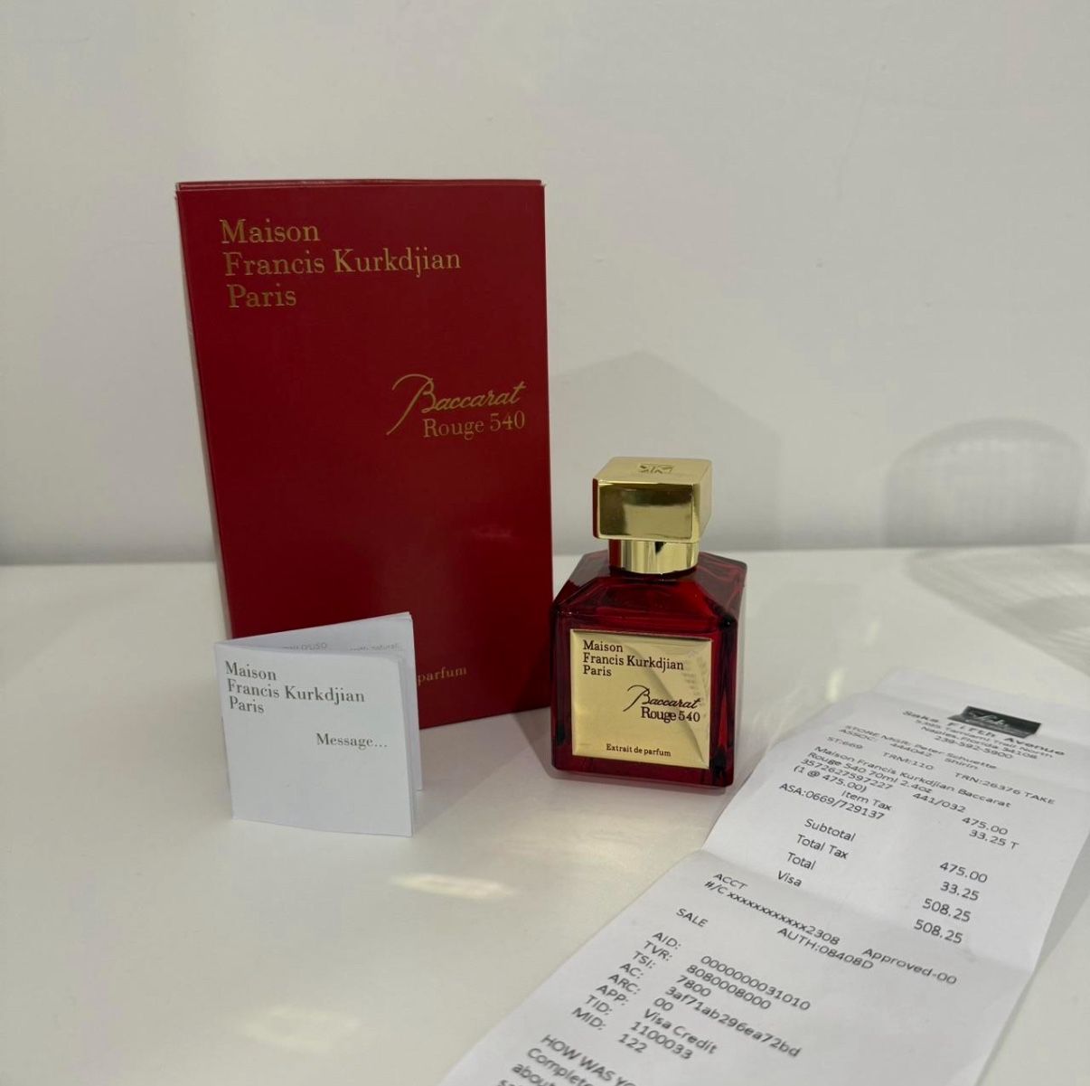 Baccarat Rouge 540 by Maison Francis Kurkdjian