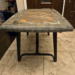 Outdoor/Indoor Stone Top Coffee Table
