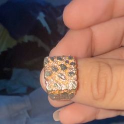 10k gold nugget ring