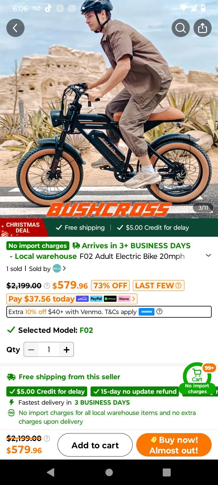 Temu Has Great Ebikes Brand New
