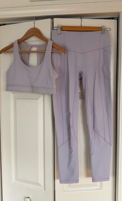 TIL you collapse lavender legging and bra set