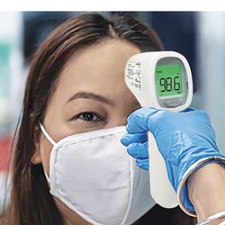  Non-Contact Fever Thermometer, Multi Lingual, Color Coded Display