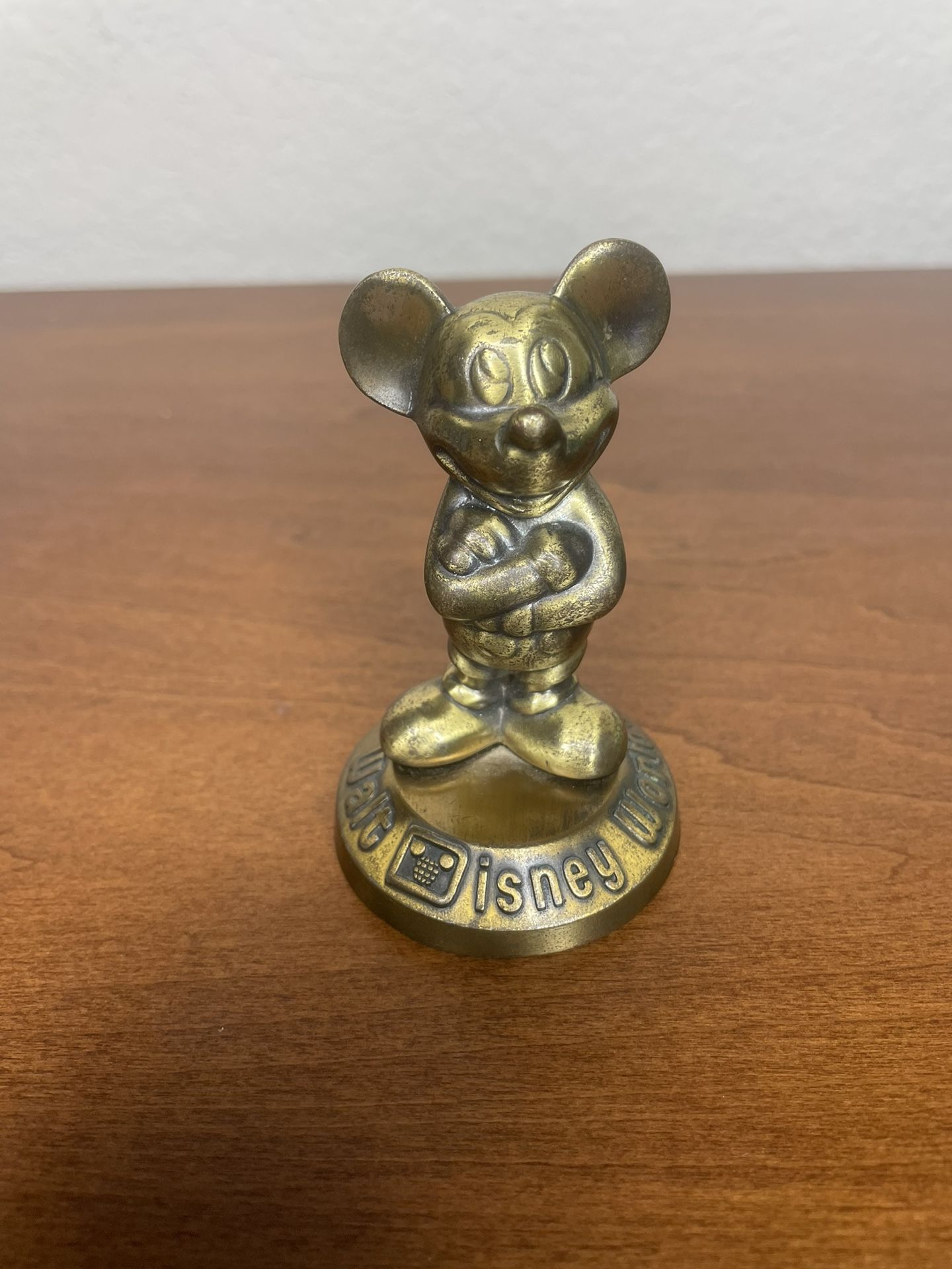 Vintage Brass Mickey Mouse 70s 80s Walt Disney