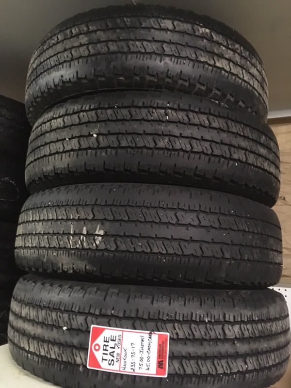 235 75 17 Set Hankook used Prices prorated