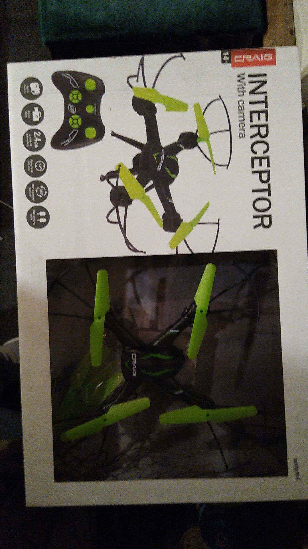 Drone interceptor with camera