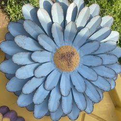 Wall Decor Metal Flowers