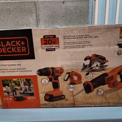 **read listing carefully** Black+Decker 4 Tool Combo Kit