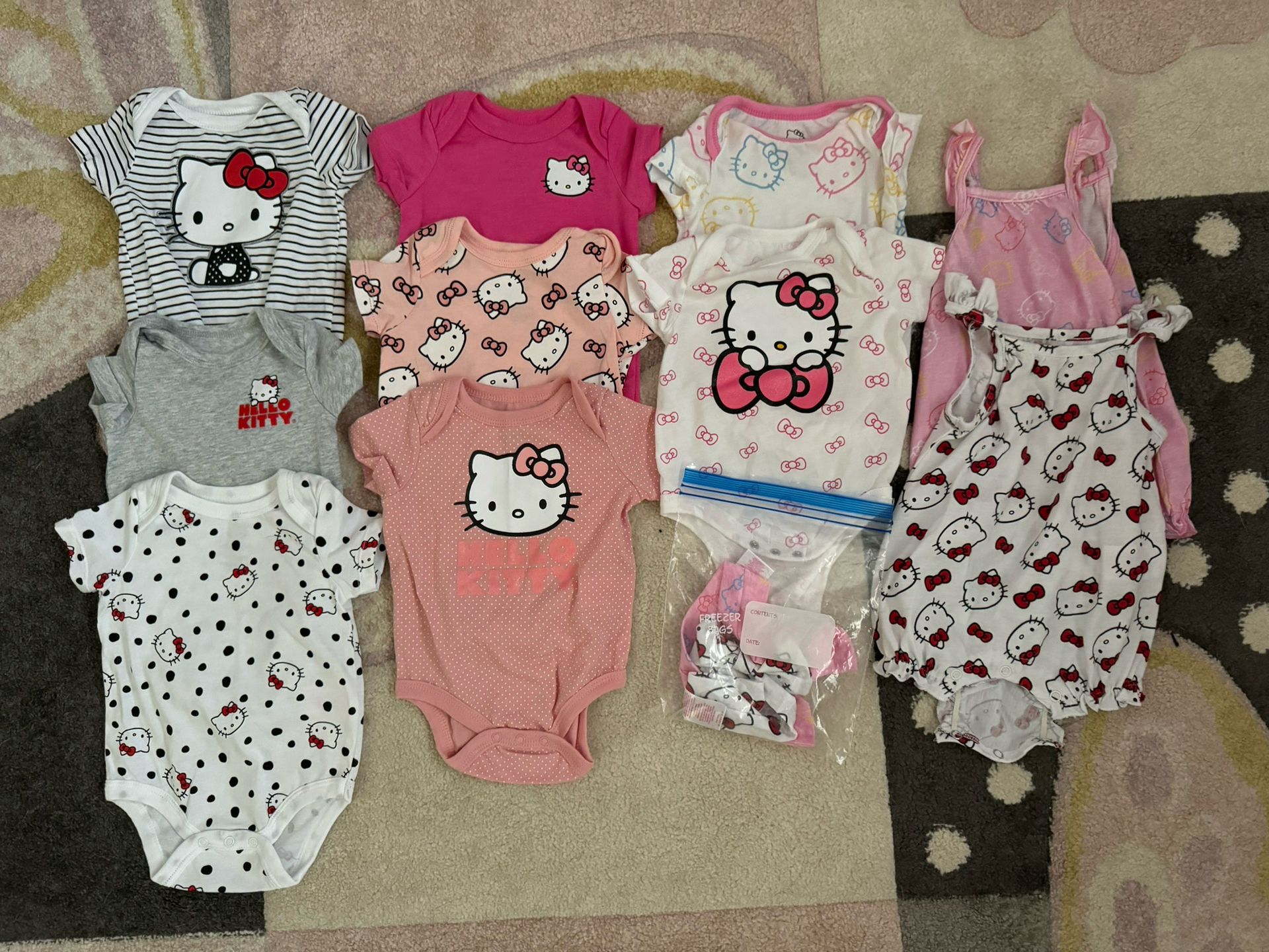 Baby Girl Hello Kitty Bundle Size 3-6 Months - Excellent Condition
