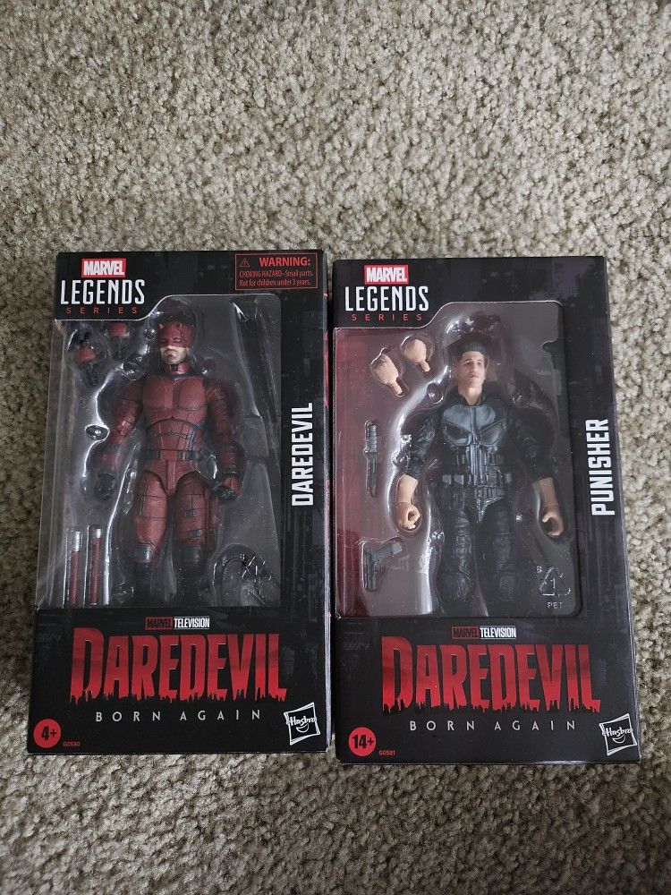 Marvel Legends Daredevil Born Again | Daredevil and Punisher Set