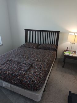 Queen Size Bed & Mattress & Box