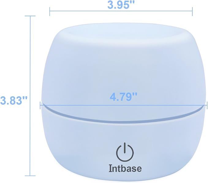 USB Mini Humidifier, Ultrasonic Cool Mist Humidifier Personal Desk Air Purifier for Bedroom Home Office Baby Yoga Toilet and Car 300ml (Blue)