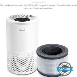 LEVOIT Vista 200 Air Purifier Replacement Filter, 3-in-1 HEPA, High-Efficiency Activated Carbon, Vista200-RF, 2 Pack, Black