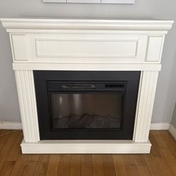 40” Electric Fireplace With Mantel