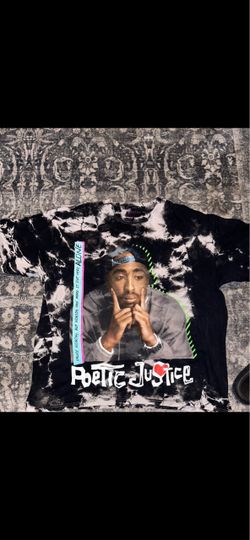 Tupac 2x Poetic Justice Tie-Dye Graphic T-Shirt