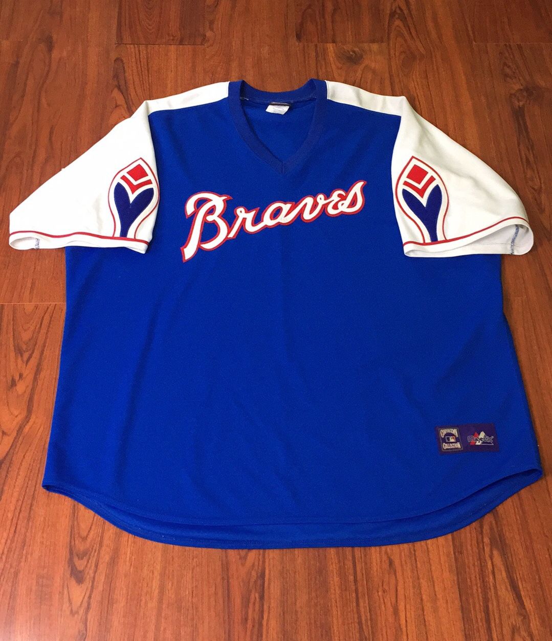 Atlanta Braves 1974 Cooperstown Collection Majestic Throwback Jersey 4X