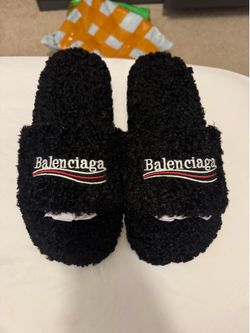 Balenciaga Fur Slides